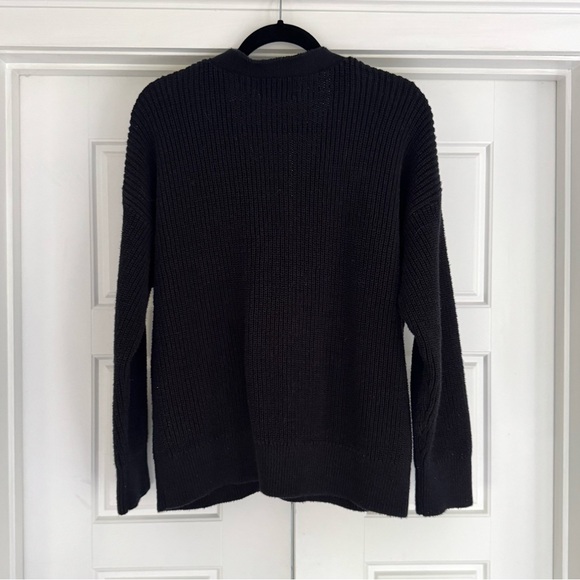 Old Navy Linen Cotton Black Cardigan Sweater, XL - Picture 4 of 9